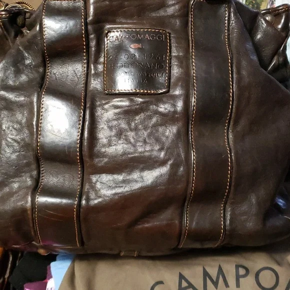 Campomaggi Leather Studded bag - Picture 10 of 11